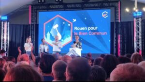nuit du bien commun la soir avec éclairage par GSA