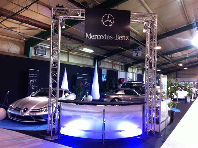 mise en avant d"un stand pour un salon automobile à Rouen